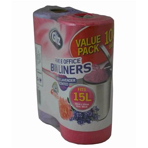 Glitz 15L Medium Scented Tie Top Kitchen Bin Liners